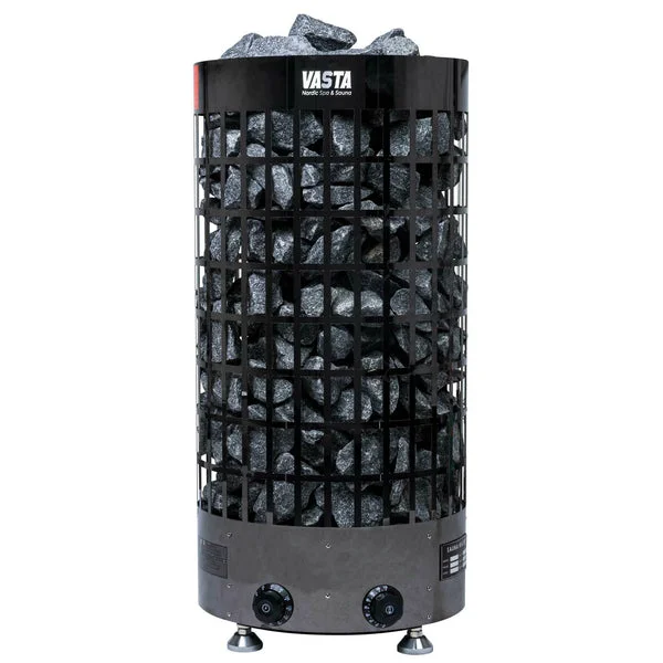 Vasta Calefactor eléctrico para sauna Ignite 8kw, control fijo, 7-12m3, acero negro