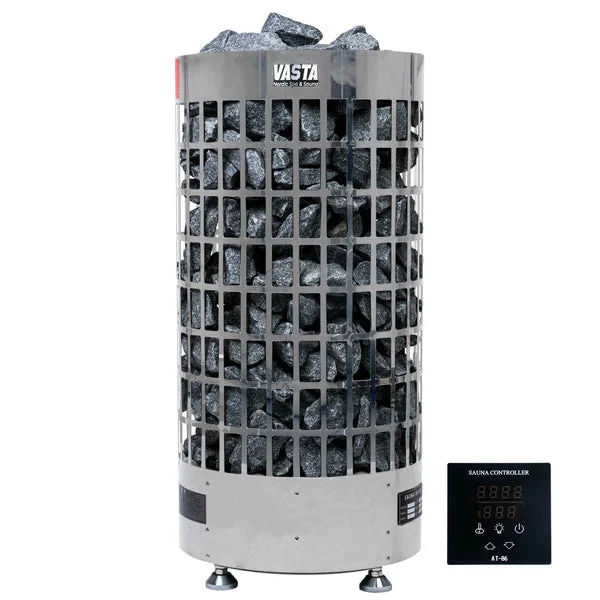 Vasta Calefactor eléctrico para sauna Ignite 8kw, control separado, 7-12m3, acero