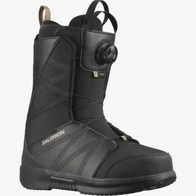 Vente Directe Boots de snowboard Salomon TITAN BOA Black/Roasted Cash
