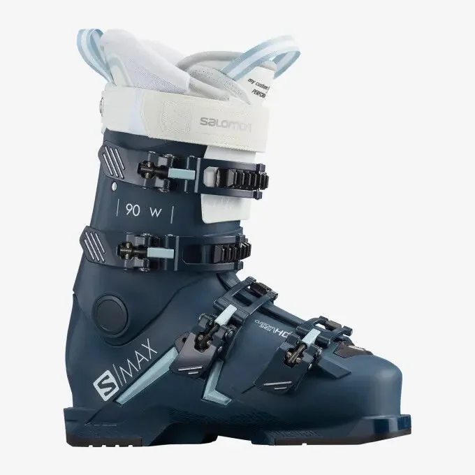 Vente Directe Chaussures de ski Salomon S/MAX 90 W Petrol Blue / Sterling Blue / White