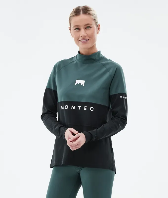 Vente Directe Montec Alpha W Tee-shirt thermique Femme Dark Atlantic/Black