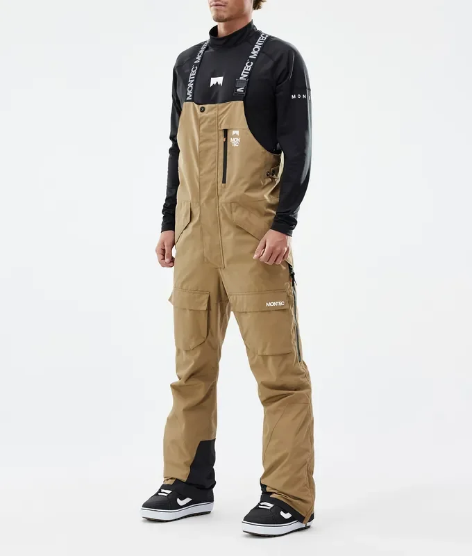 Vente Directe Montec Fawk Pantalon de Snowboard Homme Gold