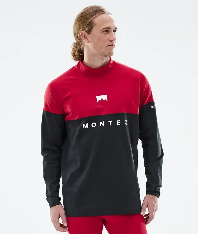 Vente Flash Montec Alpha Tee-shirt thermique Homme Deep Red/Black