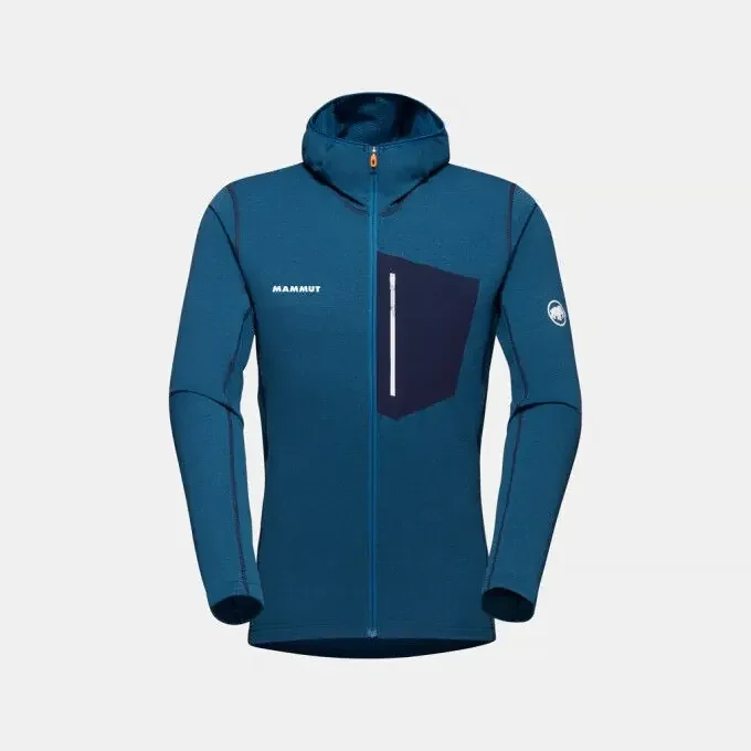 Veste à capuche Mammut AENERGY LIGHT ML HOODED JACKET MEN Deep Ice / Marine Satisfait Ou Remboursé
