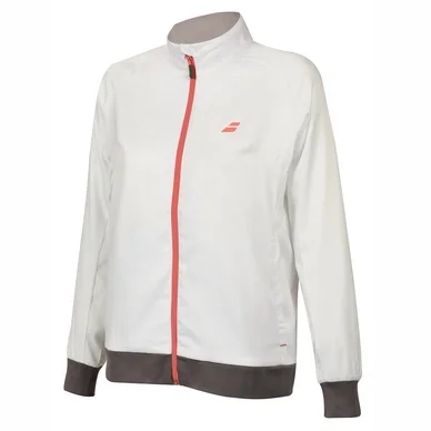 Veste de survêtement Babolat Women Core Club Jacket White Rabbit