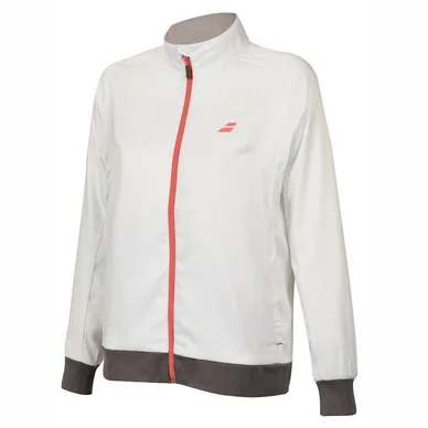 Veste de Tennis Babolat Girls Core Club Jacket White Rabbit