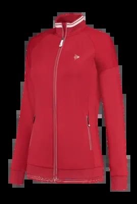 Veste de Tennis Dunlop Girls Ap Club Knitted Jacket Jester Red