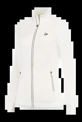 Veste de Tennis Dunlop Women Ap Club Knitted Jacket White