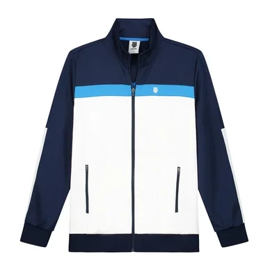 Veste de Tennis K Swiss Men Core Team Tracksuit Jacket Navy White Blue