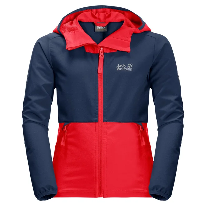 Veste impermu00e9able enfant Jack Wolfskin Turbulence [Taille 92 cm]