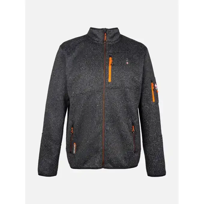 Veste maille Aulp NAVOY Black Fait Main