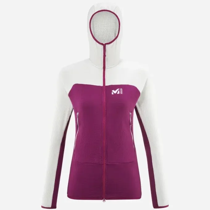 Veste polaire Femme Millet FUSION GRID HOODIE W Myoga Dawn Affaire À Saisir