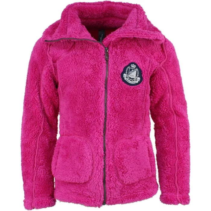 Veste polaire fille Peak Mountain coral sherpaGasana [Taille 10 ans]