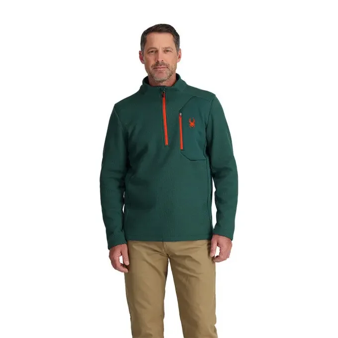 Veste polaire Spyder BANDIT HALF ZIP Cypress Green Nouvelle Collection