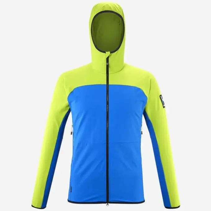 Veste softshell Homme Millet TRILOGY CORDURA HOODIE M Sky Diver/Acid Green Acheter Direct