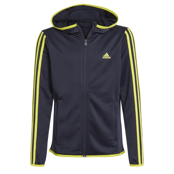 Veste zippé à capuche enfant adidas D2M 3-Bandes