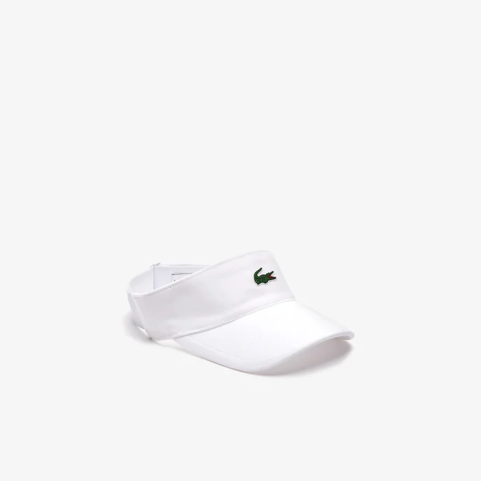 Visiere Lacoste Piqué y rizo blanco