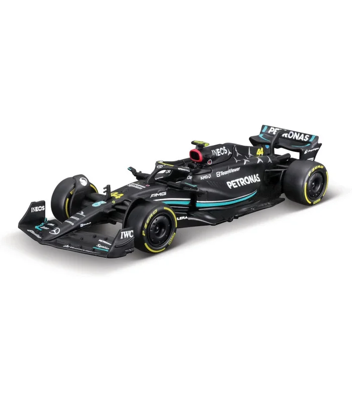 Voiture Miniature 1/43 Bburago Mercedes-AMG F1 W14 E Performance Team Lewis Hamilton Driver Officiel Formule 1