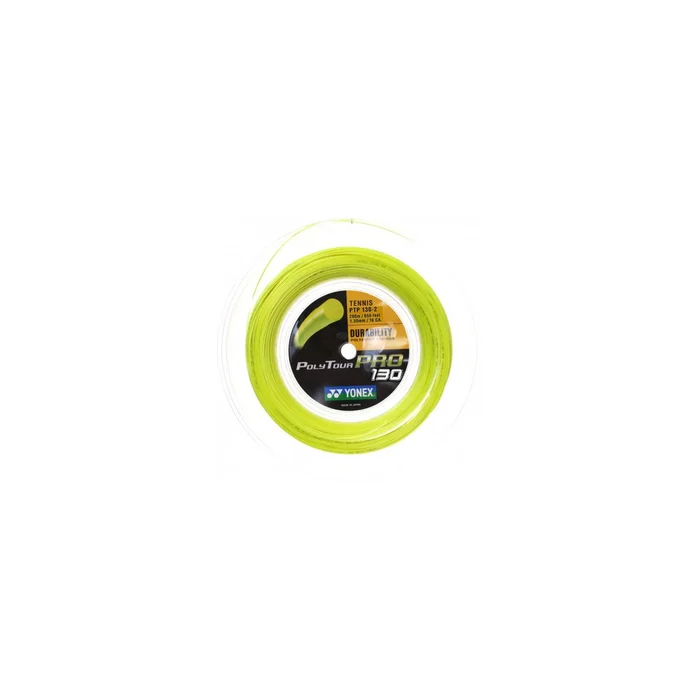 Yonex Cordaje de tenis Polytour Pro 130 Amarillo Bobina de 200 m